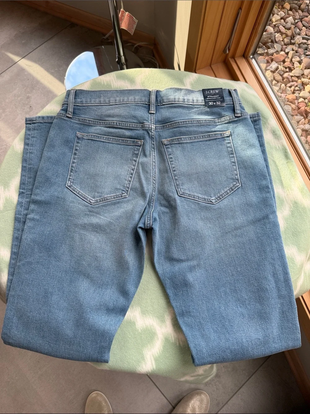 NWT J. Crew Light Blue Signature Flex Straight-Leg Jeans men’s 30x32